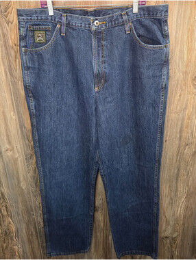 Cinch Denim Blue Jeans Men Size 40x34 Green Label Western Cowboy Rodeo Ranch